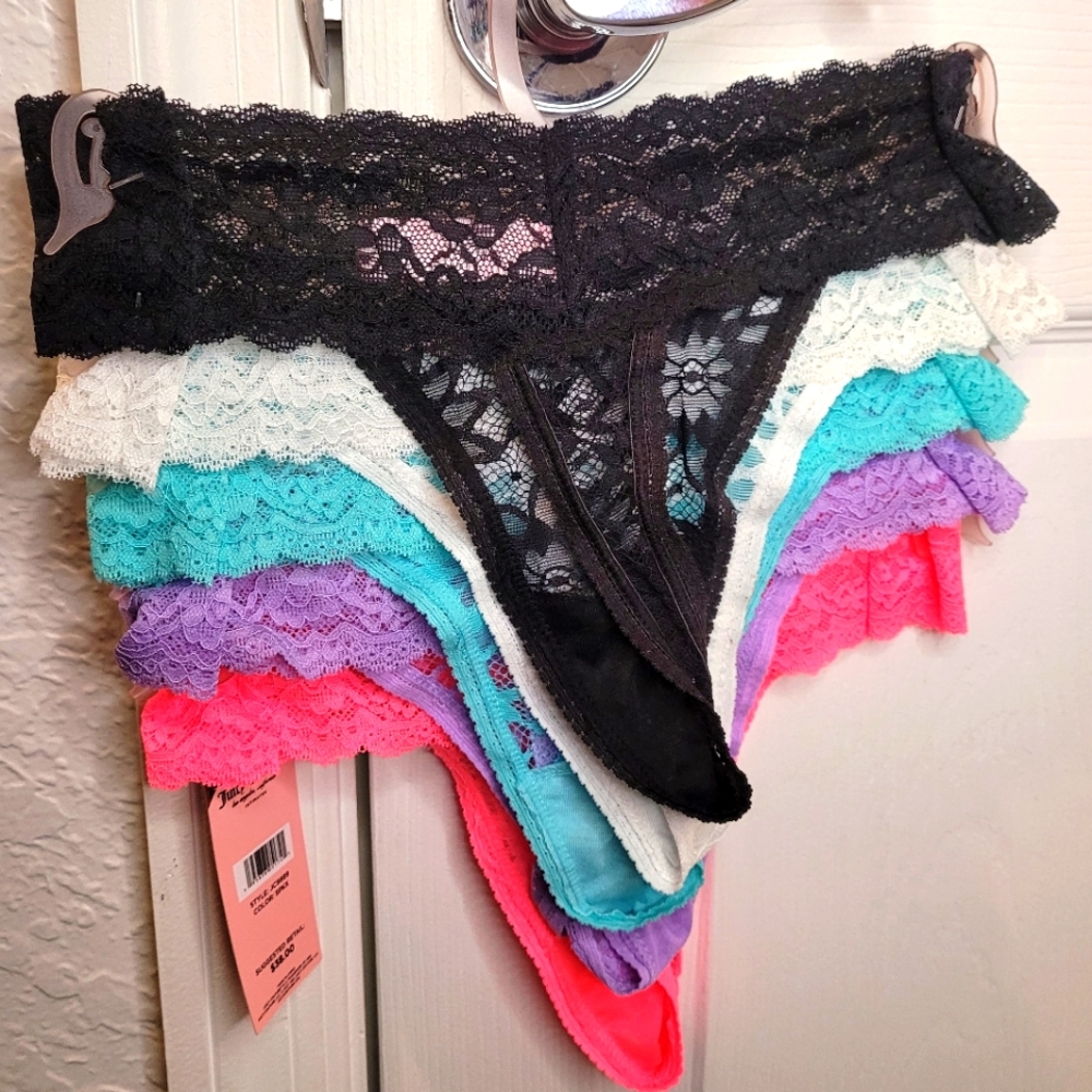 NEW | JUICY COUTURE No Panty Lines Thongs 5 Pack